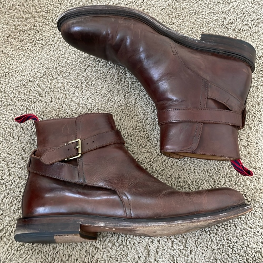 Ralph Lauren black Bryson buckle boot men’s 12